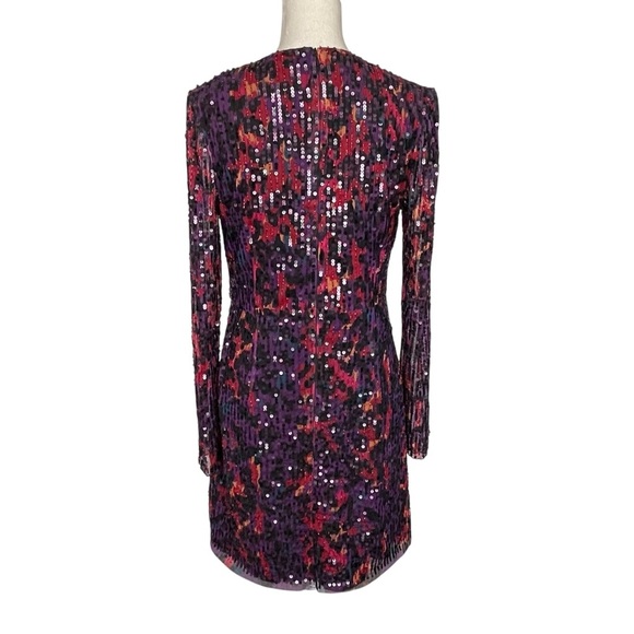 French Connection Inari Embellished Sequin Cocktail Dress Women’s Size 10 - Picture 8 of 12